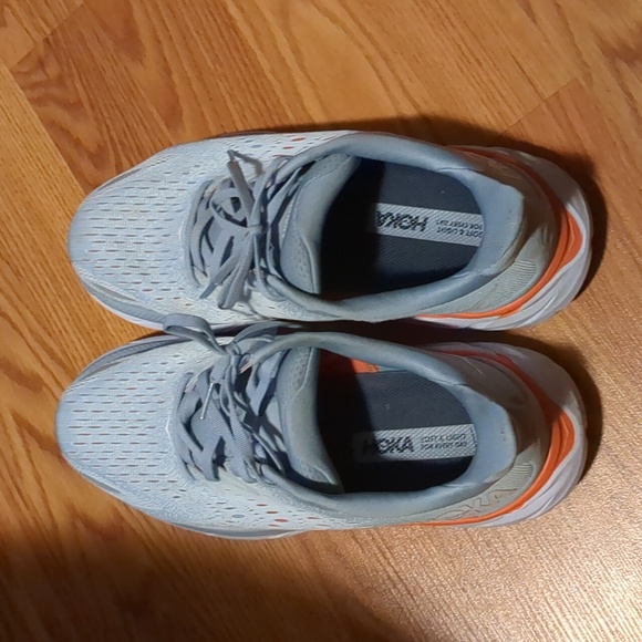 Hoka One One Clifton 8 Blue Fog Plein Air Running Shoe Women’s Size 10 D - Picture 8 of 14